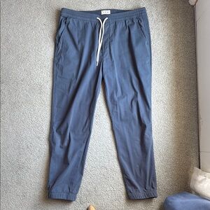 Marine Layer Large Sunday Blue Joggers with Elastic Waistband